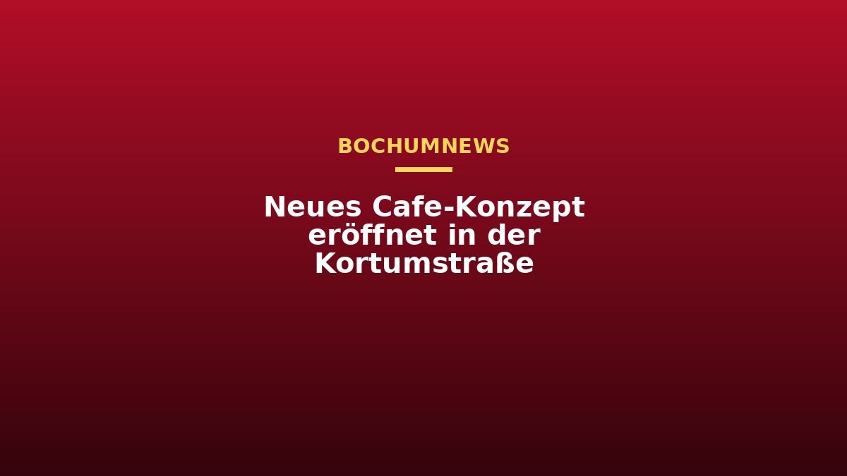 Neues Cafe-Konzept eröffnet in der Kortumstraße